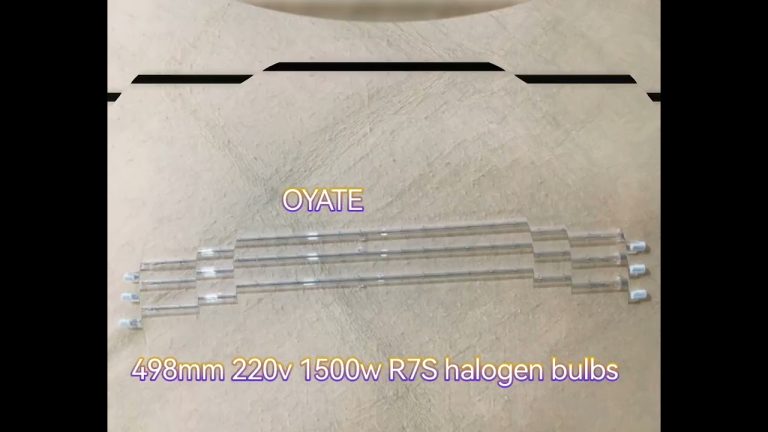 550mm 1500w Quartz Halogen heating Infrared Heat Lamp Quartz Infrared Heating Elements Halogen heating For Screen Printing Machine